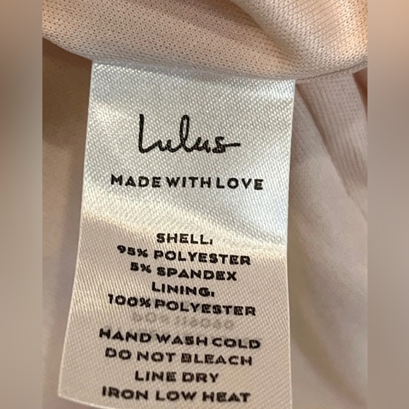 Lulus take me out tonight Midi dress NWT size 14 side slit blush pink - Picture 10 of 10